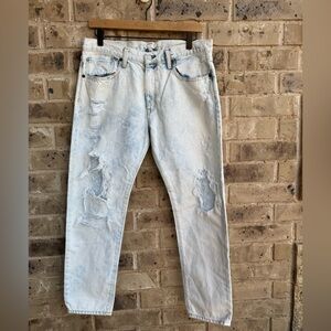 Ralph Lauren Denim & Supply Light Wash Distressed Jeans Size 28